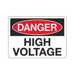 Danger High Voltage Sign